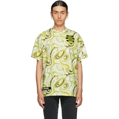 Raf Simons Abstract-print T-shirt In Yellow