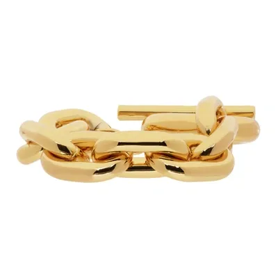 Rabanne Gold-colored Aluminum Chain Bracelet