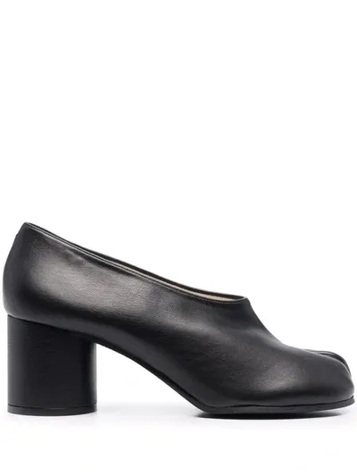 Maison Margiela Tabi 75mm Slip-on Pumps In Black