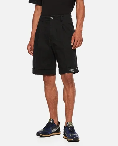 Moncler Genius Moncler X Fragment Hiroshi Fujiwara Logo Printed Sweat Shorts In Black