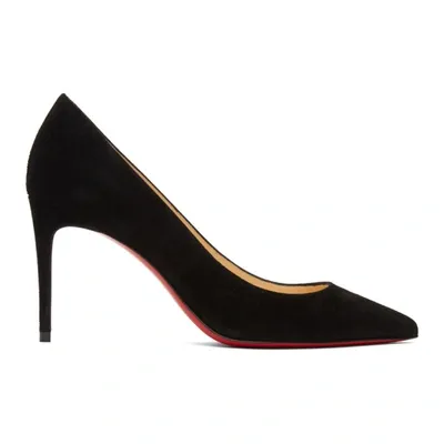 Christian Louboutin Black Suede Kate 85 Heels