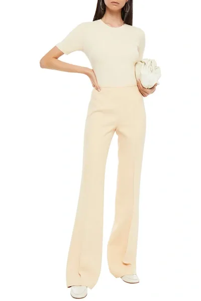 Michael Kors Crepe Flared Pants In Neutrals