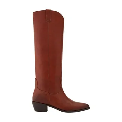 Vanessa Bruno Cowboy Boots In Cognac