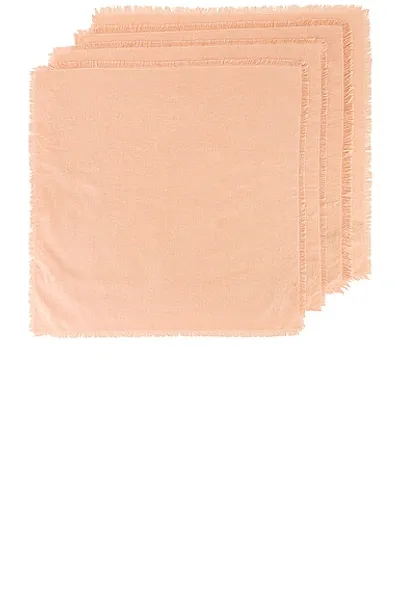 Hawkins New York Essential Set Of 4 Dinner Napkins In Blush