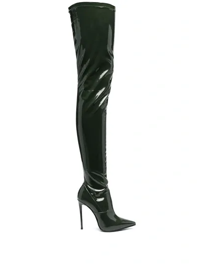 Le Silla Eva Thigh-high Stiletto Boots In Grün