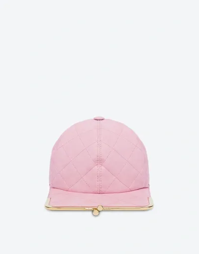 Moschino Purse Nappa Hat In Pink