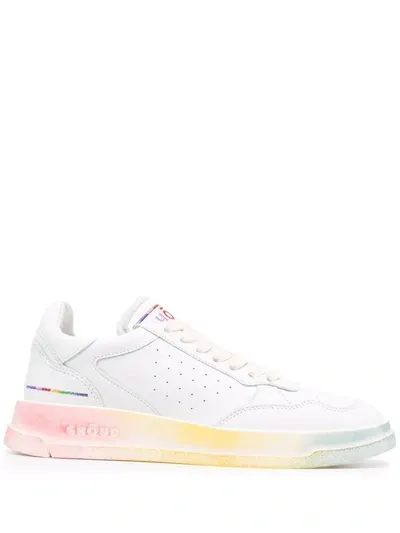 Ghoud Tweener Sneakers In White Leather