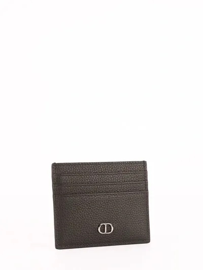 Dior Homme Cd Icon Signature Cardholder In Black