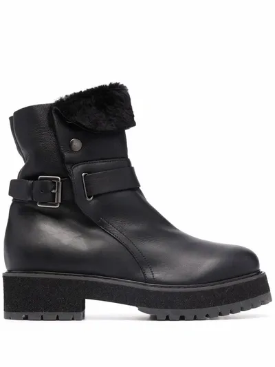 Agl Attilio Giusti Leombruni Sheidi Ankle Boots In 1049 Nero-nero-nero