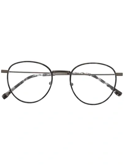 Lacoste Round-frame Glasses In Silber