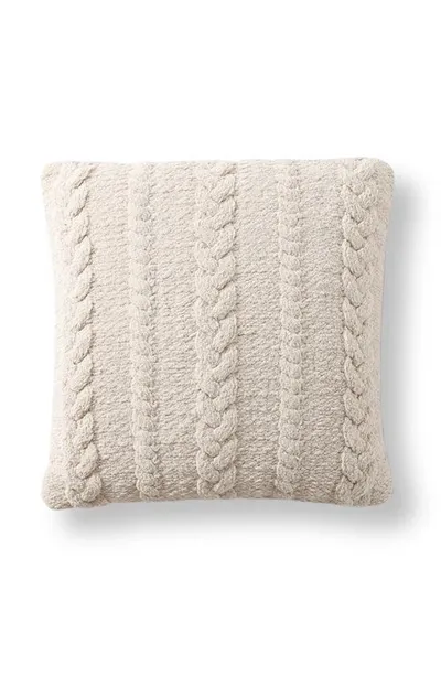 Sunday Citizen Braided Accent Pillow In Sahara Tan