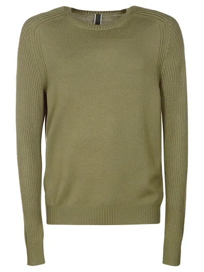 Hogan Ribbed Neck Jumper In Brown