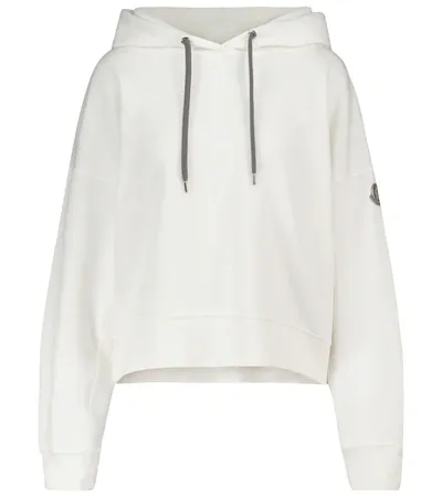 Moncler Off-white Metallic Logo Hoodie