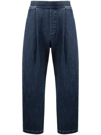 Opening Ceremony Pleat-detail Straight-leg Jeans In Blau