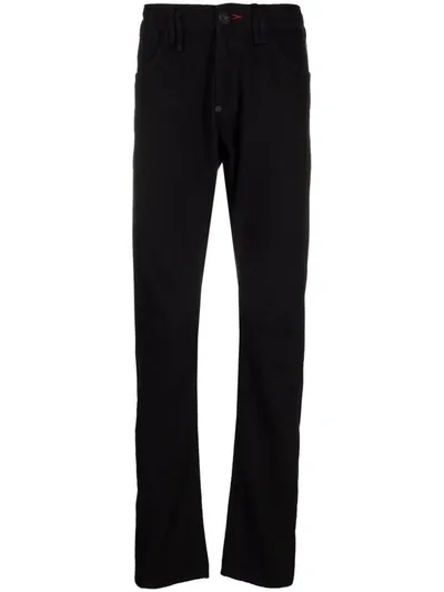 Philipp Plein Milano-cut Straight-leg Jeans In Schwarz