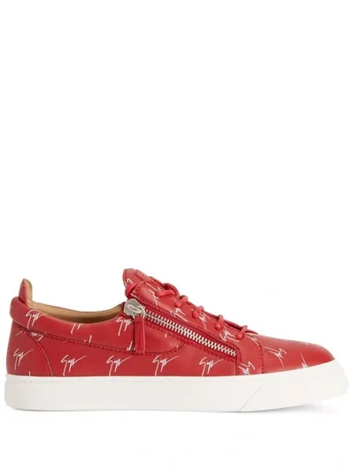 Giuseppe Zanotti Frankie Low-top Sneakers In Rot