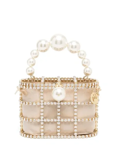 Rosantica Pearl-embellished Mini Bag In Neutrals