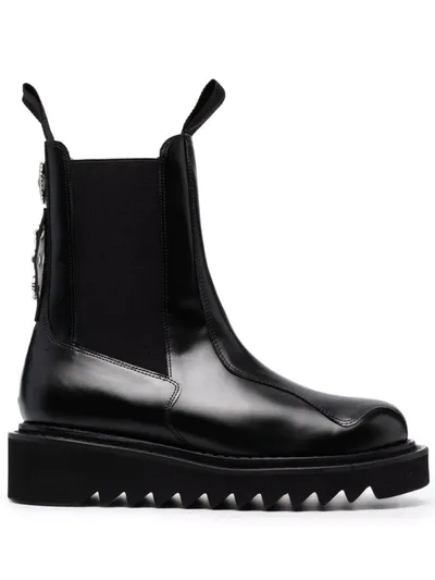 Toga Virilis Chunky Sole Chelsea Boots In Schwarz