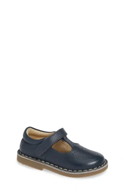 Mini Boden Kids' Mary Jane Flat In School Navy