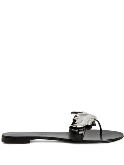 Giuseppe Zanotti Cruel Flat Sandals In Black