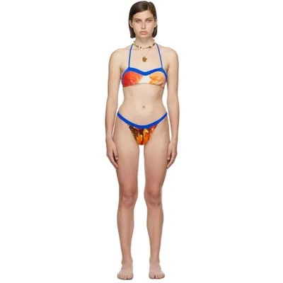 Rave Review Ssense Exclusive Multicolor June Juno Bikini In Color B Blu