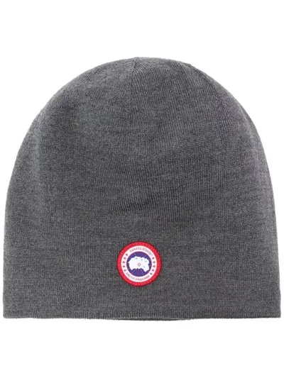 Canada Goose Wool Blend Standard Toque Hat In Iron Grey