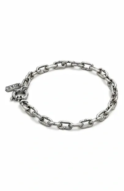 Degs & Sal Sterling Silver Lock Chain Bracelet