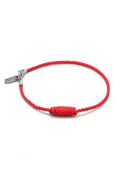 Degs & Sal Knotted Rope Bracelet In Red