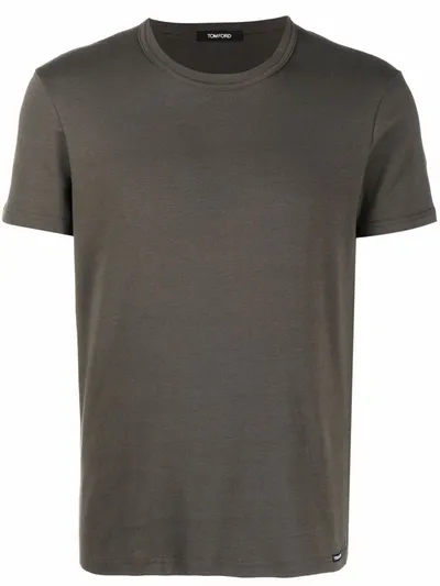 Tom Ford Stretch-fit T-shirt In Grey