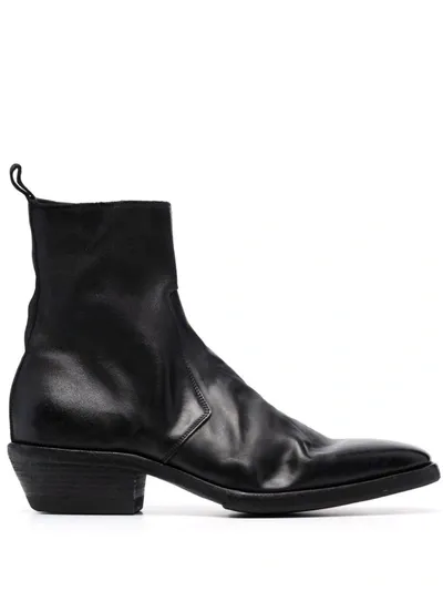 Premiata Soldatino Ankle Boots In Negro