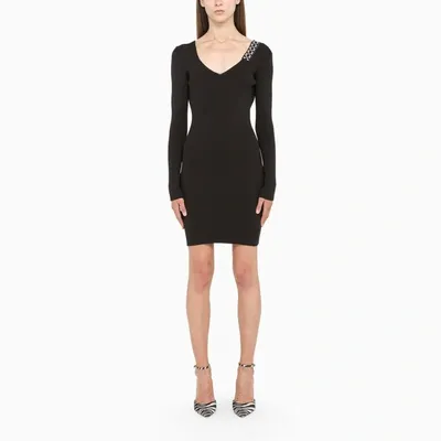 Off-white Black Sheath Short Dress