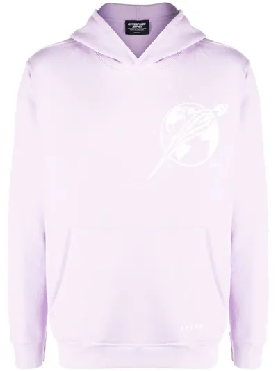 Enterprise Japan Rocket Planet Graphic-print Hoodie In Purple