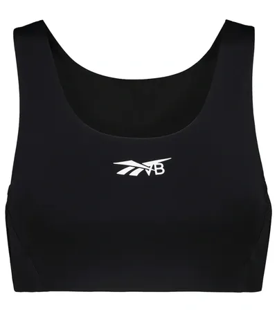 Victoria Beckham Logo Sports Bra In Black