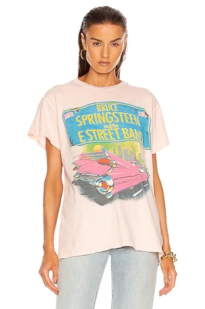 Madeworn Springsteen Graphic T-shirt In Pink