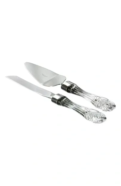 Waterford Wedding Cake Knife And Server Set In Clear