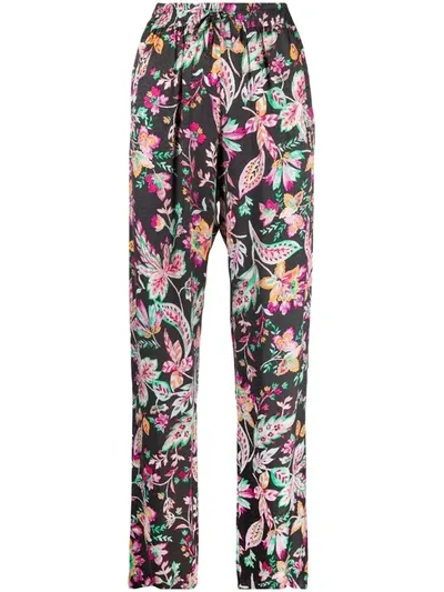 Isabel Marant Étoile Benton Floral-print Tapered Trousers In Multicoloured