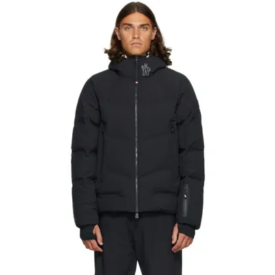 Moncler Arcesaz Nylon Hooded Ski Down Jacket In Black