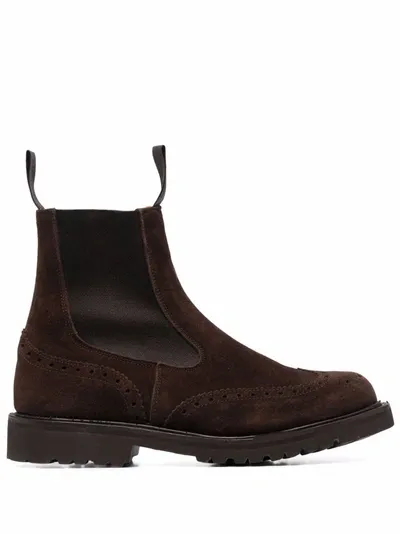 Tricker's Elasticated Side-panel Boots In Brown