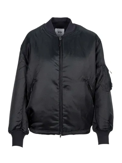 Y-3 Satin-effect Bomber Jacket