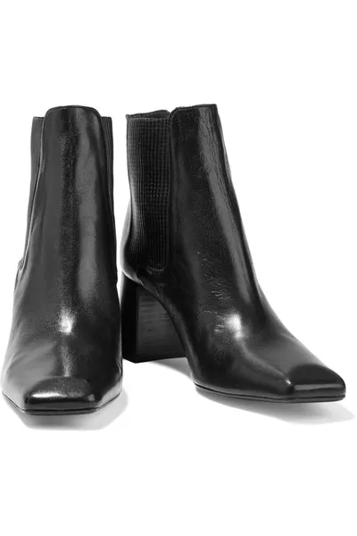 Miista Beta Leather Ankle Boots In Black