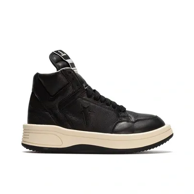 Drkshdw Turbowpn Sneakers In Black Leather