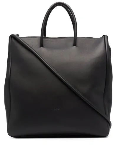 Marsèll Logo-debossed Tote Bag In Black