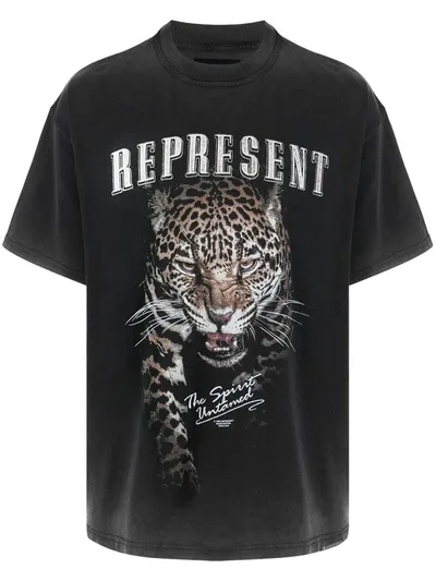 Represent The Spirit Untamed Graphic-print T-shirt In Black