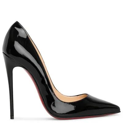 Christian Louboutin So Kate 120 Black Patent Pumps