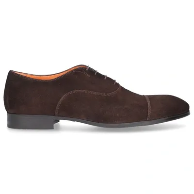 Santoni Business Shoes Oxford 11011 In Brown