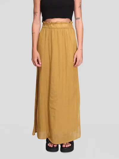 Minimum Arsuna Midi Skirt In Dried Tobacco