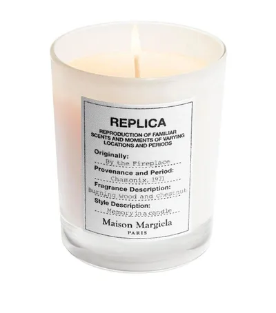 Maison Margiela 'replica' By The Fireplace Scented Candle 5.8 oz/ 165 G In White