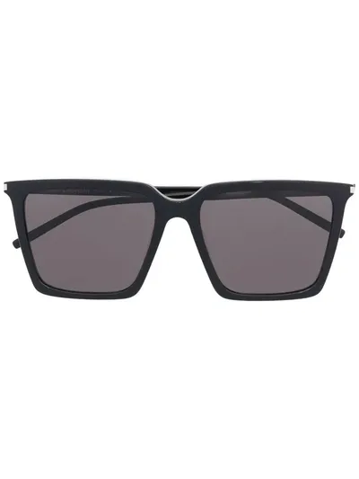 Saint Laurent Eyewear Square Frame Sunglasses In Black