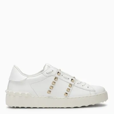 Valentino Garavani White Rockstud Low Sneakers