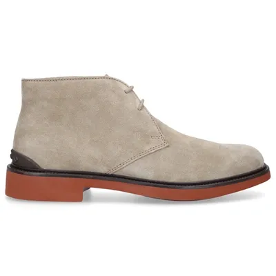 Tod's Lace-up Boots Polacco In Beige